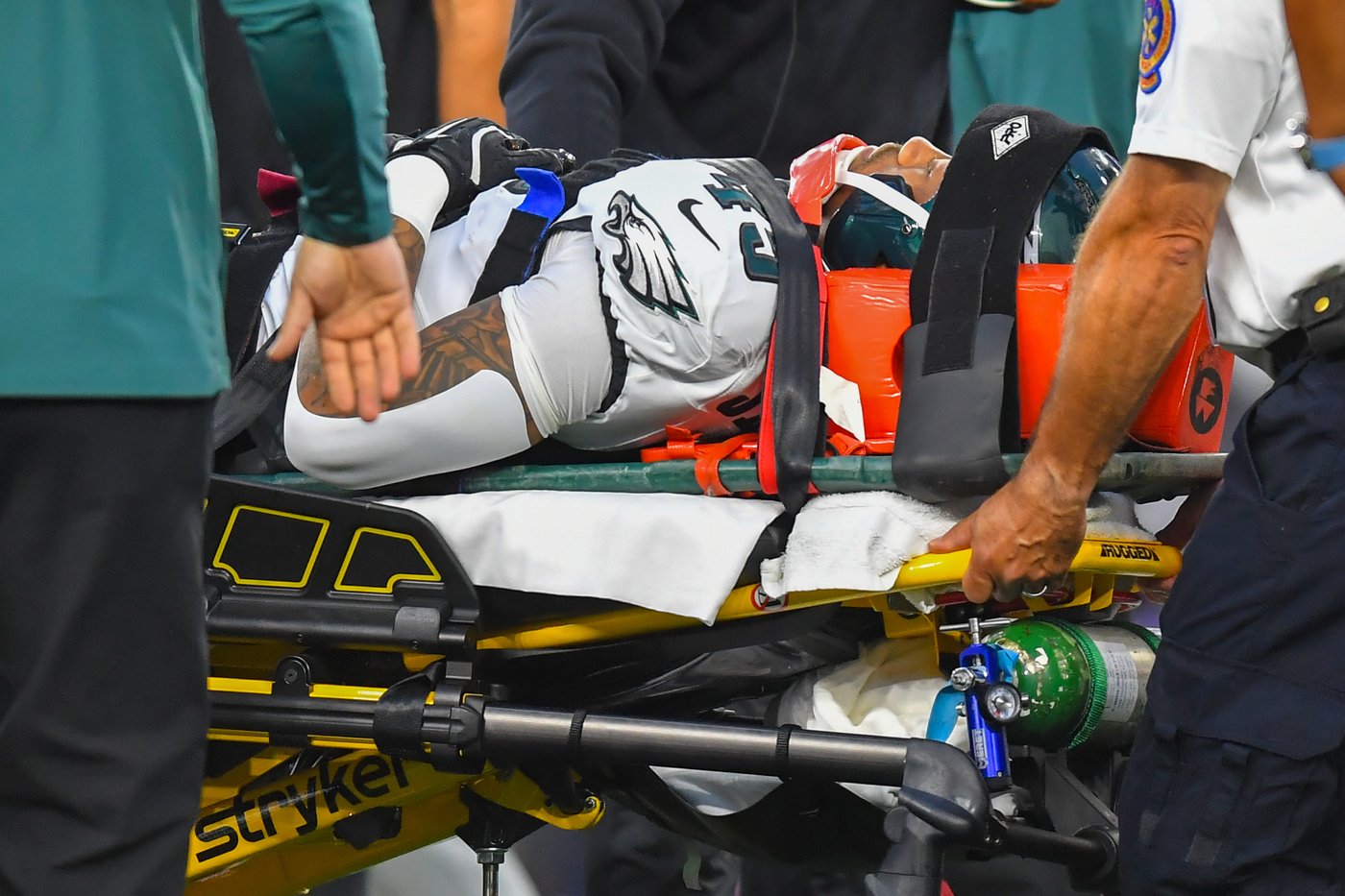 Eagles RB Ja’Quinden Jackson traveled home with team after injury in preseason game at New England | iNFOnews.ca