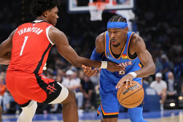 Thunder celebrate ring ceremony, banner unveiling and double-OT win over Durant's Rockets | iNFOnews.ca