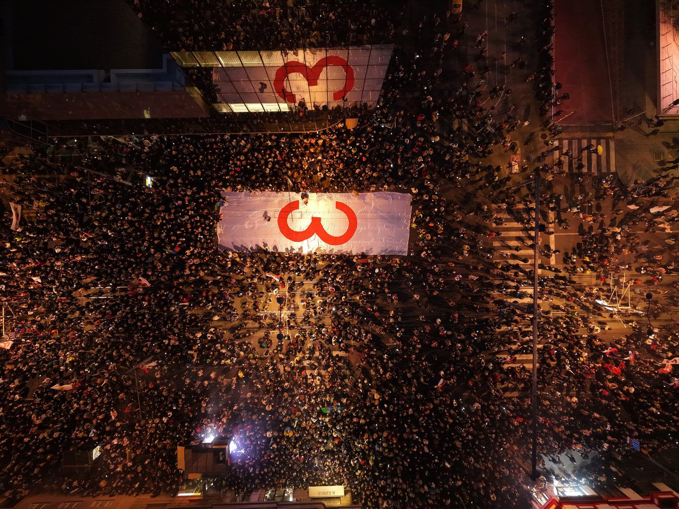 Huge crowds gather at final pre-election rally of Serbia's students | iNFOnews.ca