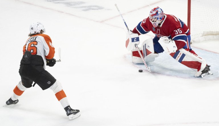 Sam Montembeault finding his form, steals a point for Canadiens in loss to Flyers | iNFOnews.ca Sam Montembeault finding his form, steals a point for Canadiens in loss to Flyers | iNFOnews.ca