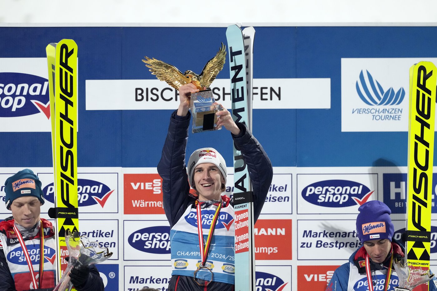 Tschofenig takes Four Hills ski jumping title after veteran teammate Kraft short on final leap | iNFOnews.ca