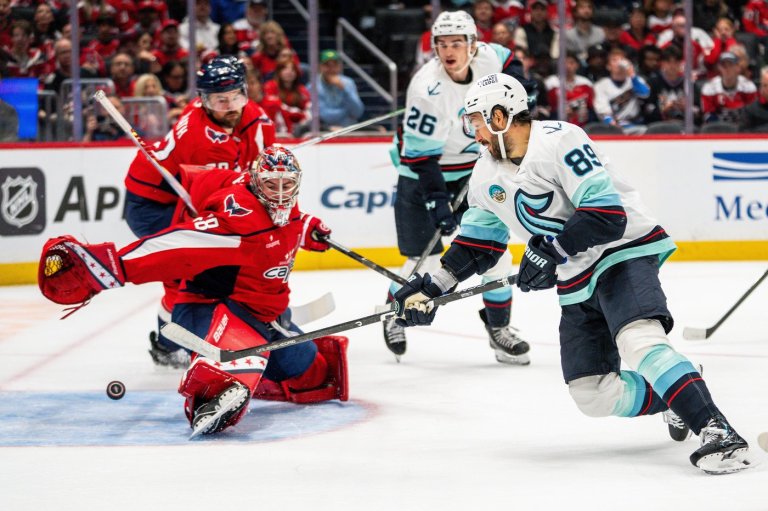 Kraken overcome Alex Ovechkin's first goal of the season to beat the Capitals 5-3 | iNFOnews.ca