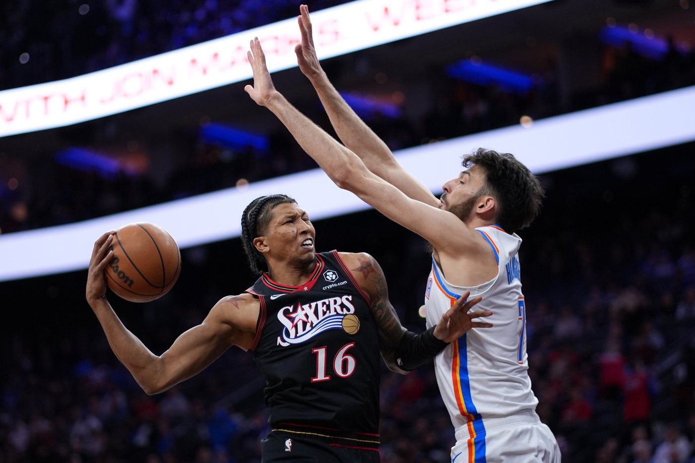 Thunder beat short-handed 76ers 123-103 for 12th straight win | iNFOnews.ca