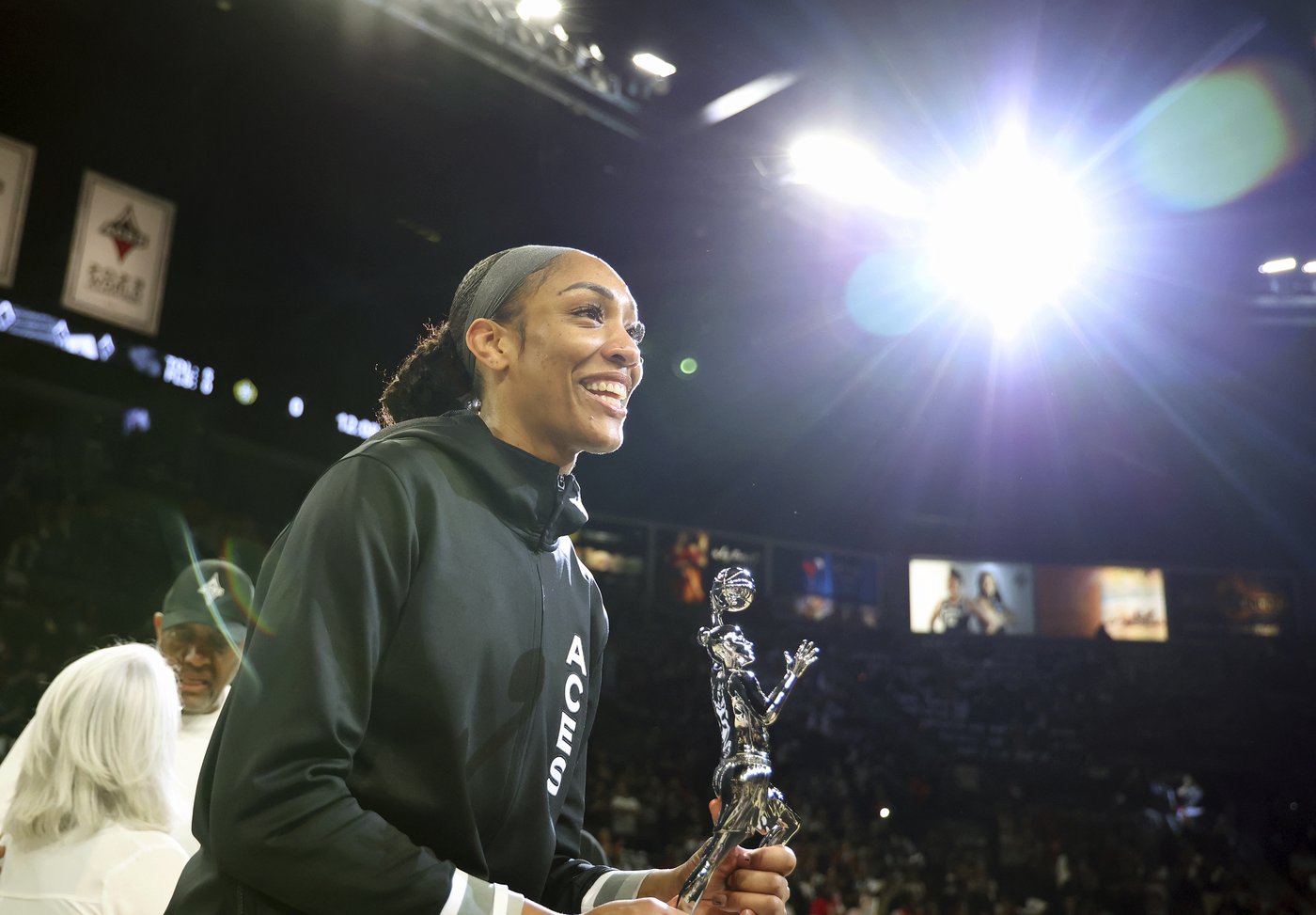 A'ja Wilson scores 21 after snagging third MVP award, helps Aces beat Storm 78-67 in playoff opener | iNFOnews.ca