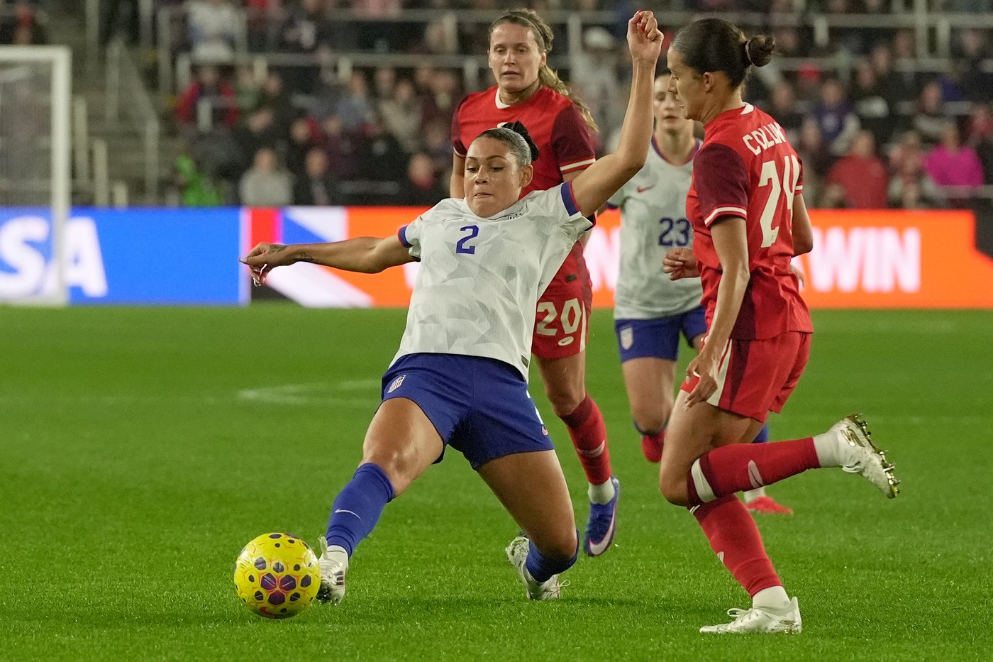 Sentnor scores in 1-0 USWNT victory over Canada in the SheBelieves Cup | iNFOnews.ca Sentnor scores in 1-0 USWNT victory over Canada in the SheBelieves Cup | iNFOnews.ca