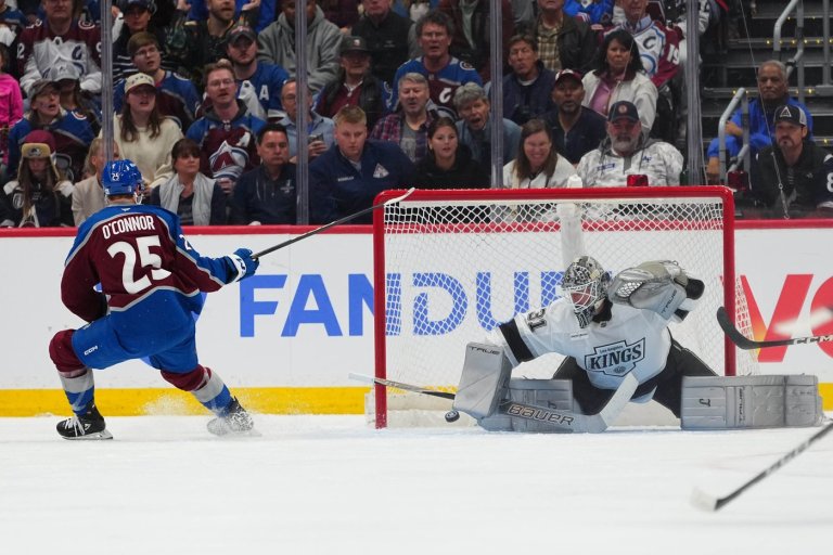 Wedgewood sharp in net, O'Connor scores 1st goal in more than a year as Avs beat Kings 2-1 in Game 1 | iNFOnews.ca