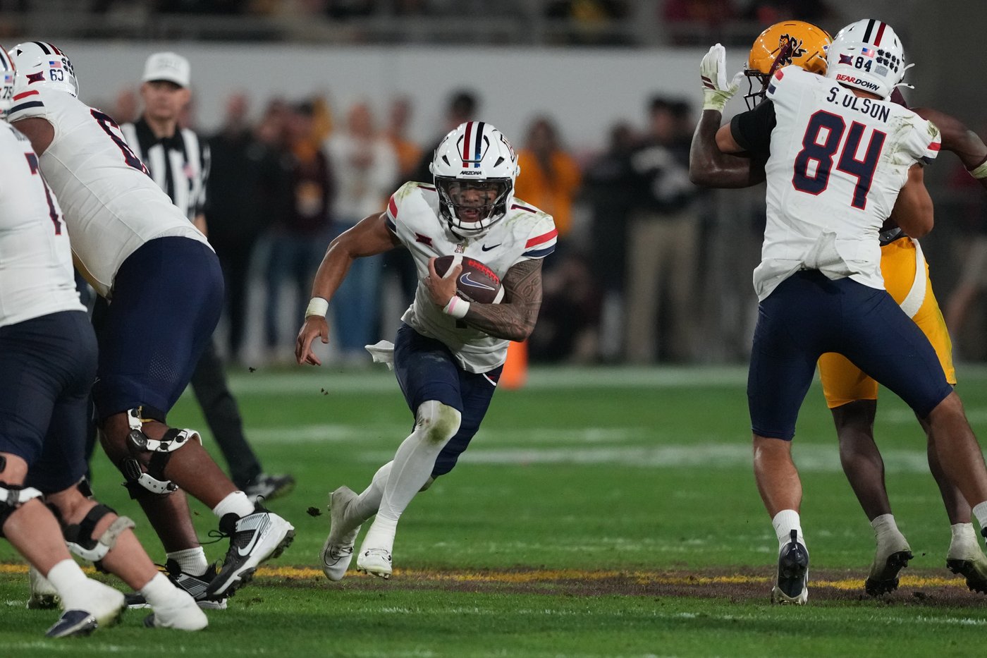 Arizona forces 5 turnovers, spoils rival Arizona State's Big 12 repeat title hopes with 23-7 win | iNFOnews.ca Arizona forces 5 turnovers, spoils rival Arizona State's Big 12 repeat title hopes with 23-7 win | iNFOnews.ca