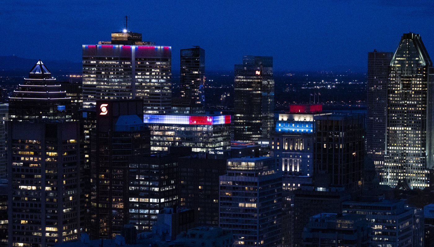 Bleu, blanc, rouge dominates skyline as Habs fever grips Montreal | iNFOnews.ca