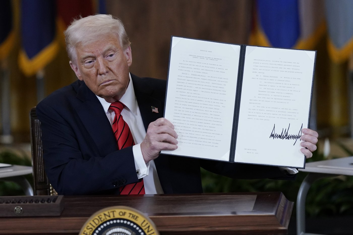 Trump orders a plan to dismantle the Education Department while keeping some core functions | iNFOnews.ca Trump orders a plan to dismantle the Education Department while keeping some core functions | iNFOnews.ca