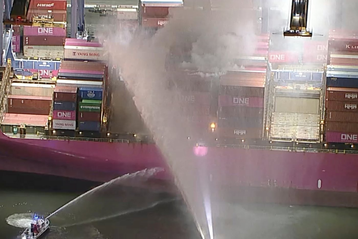 Cargo ship fire in Los Angeles nearly contained after shelter-in-place order lifted | iNFOnews.ca