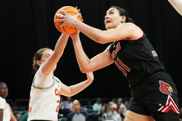 Istanbulluoglu scores 23, No. 10 Louisville tops Miami 77-68 to run winning streak to 8 games | iNFOnews.ca