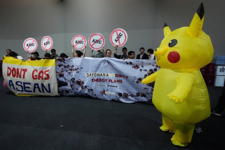 Protesters in Pikachu costumes demand Japan end fossil fuel financing at UN climate conference | iNFOnews.ca