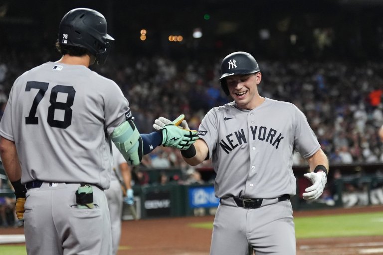 Ben Rice hits 39th homer, Cole becomes winningest No. 1 draft pick as Yanks cruise past D-backs 9-2 | iNFOnews.ca