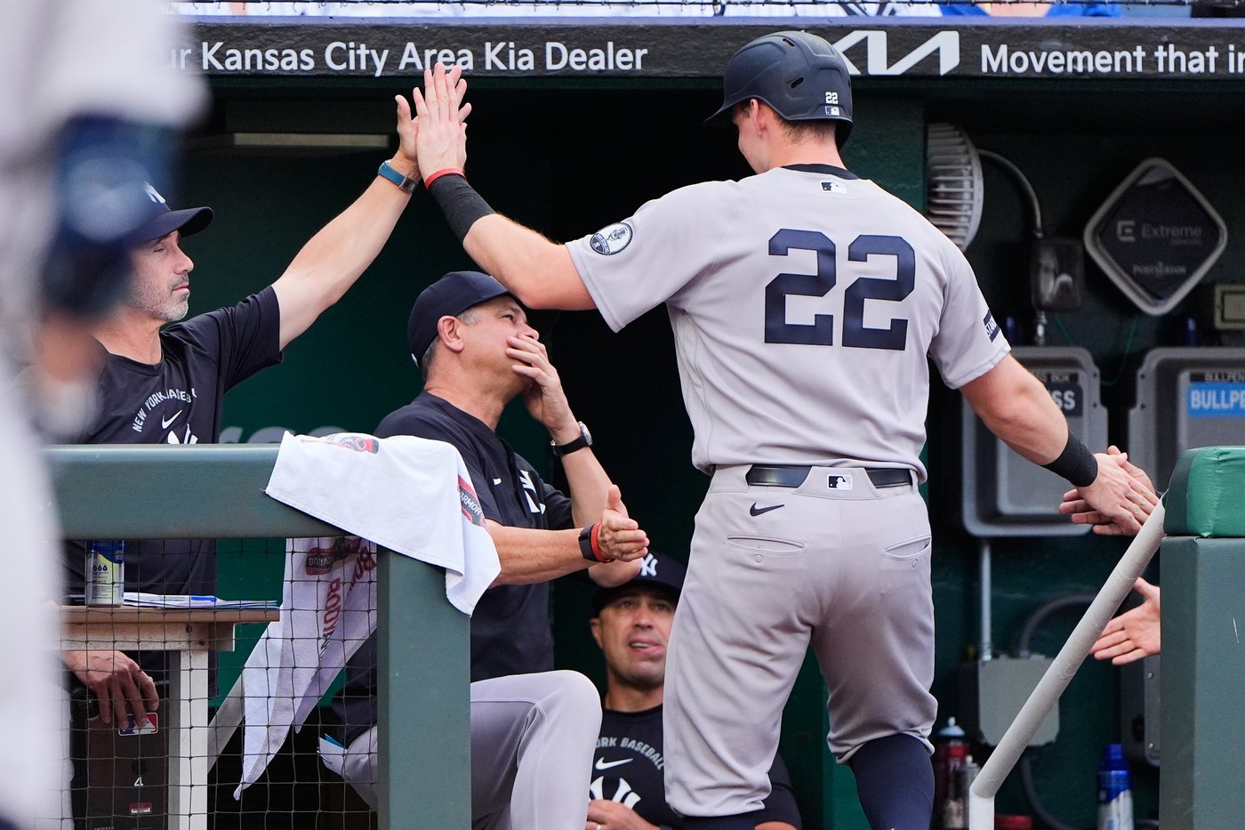 Yankees hit 6 homers, every starter has at least 2 hits for first time amid a 15-1 romp over Royals | iNFOnews.ca