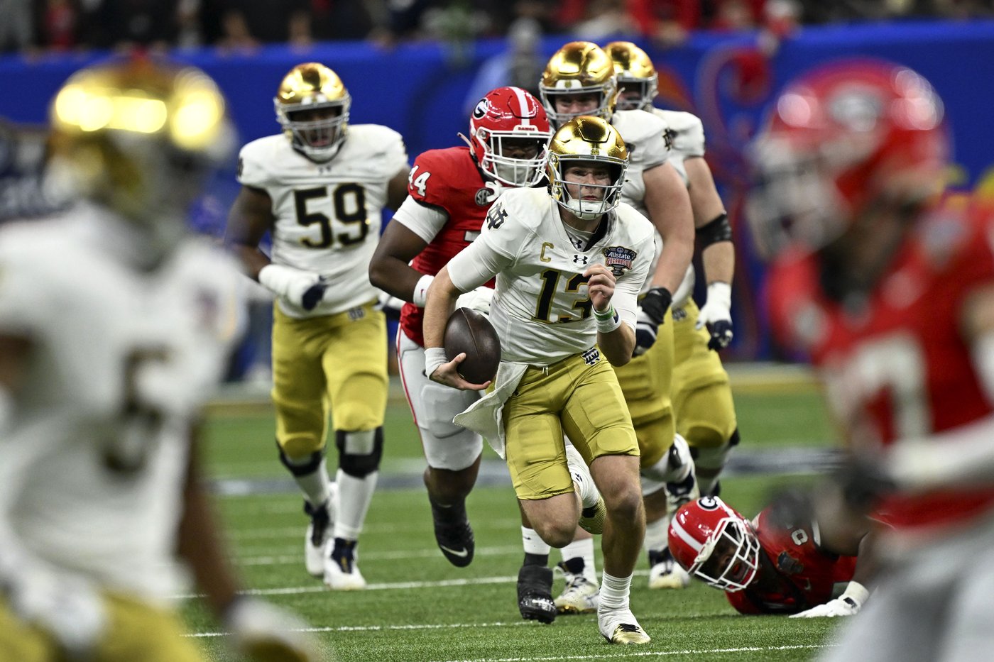 Defense and special teams lift Notre Dame to 23-10 win over Georgia in Sugar Bowl CFP quarterfinal | iNFOnews.ca