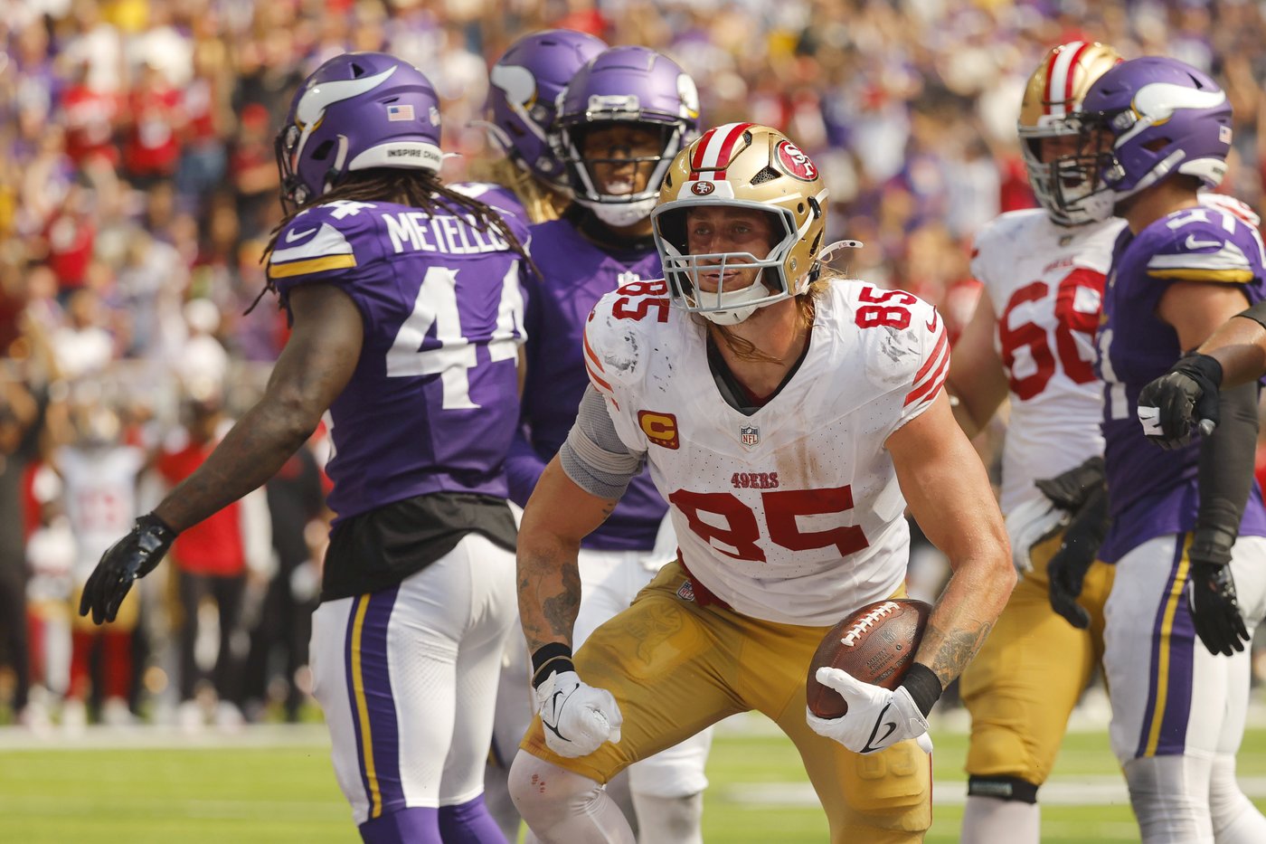 49ers All-Pro tight end George Kittle listed as doubtful for game vs. the Rams | iNFOnews.ca 49ers All-Pro tight end George Kittle listed as doubtful for game vs. the Rams | iNFOnews.ca
