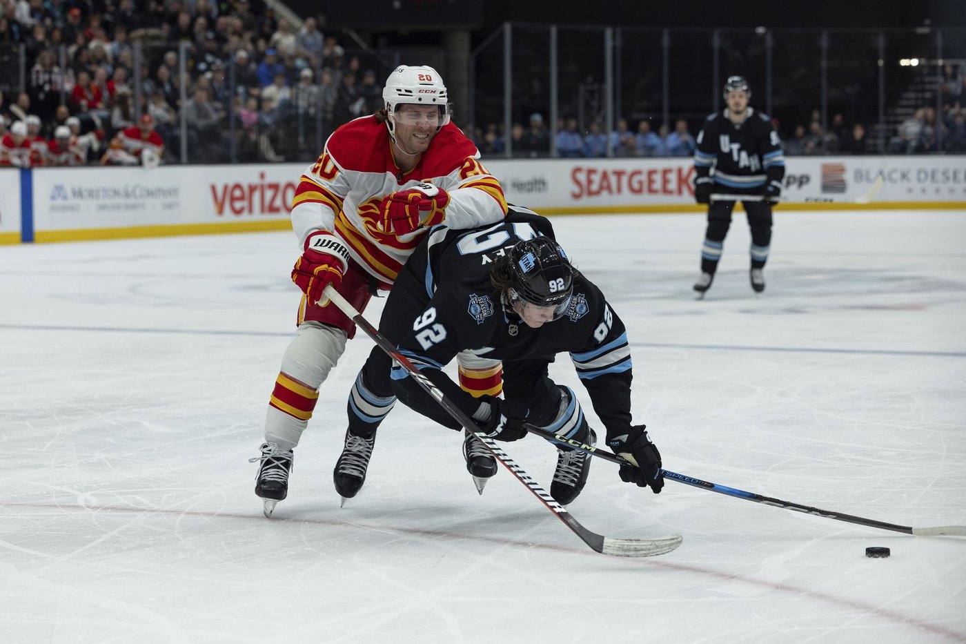 Mikhail Sergachev helps Utah beat Calgary Flames 5-1 to snap four-game skid | iNFOnews.ca