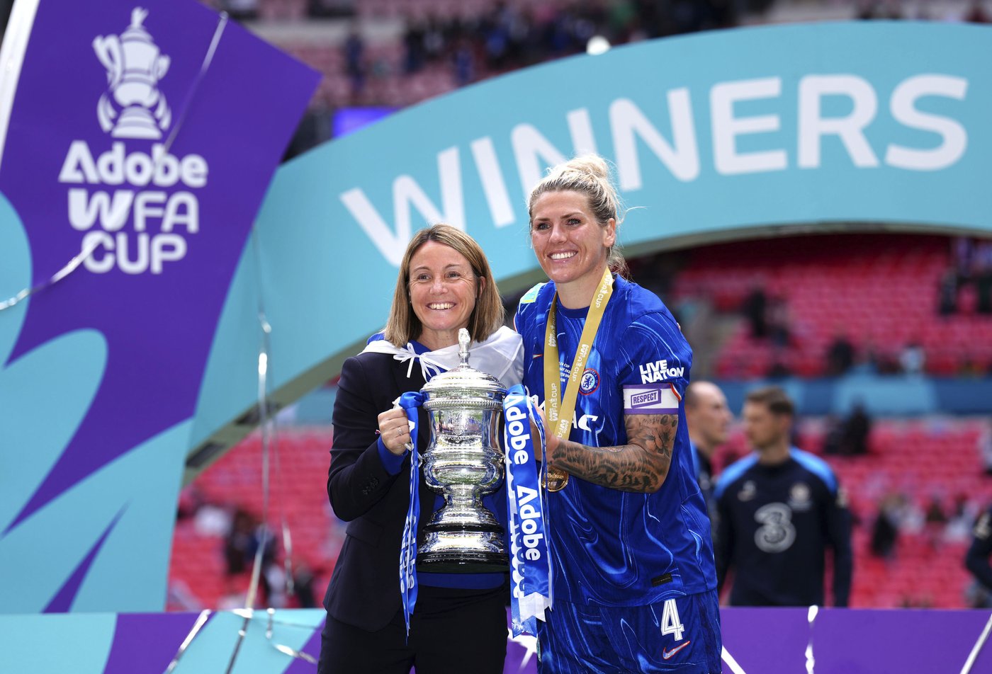 In front of Serena, Chelsea wins Women's FA Cup at Wembley to clinch domestic treble | iNFOnews.ca