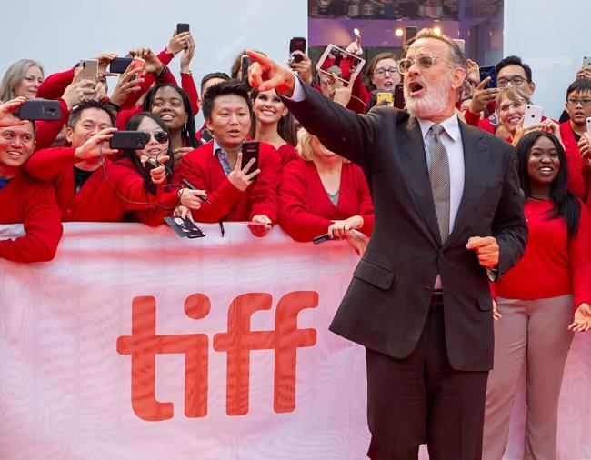 Would you be mine? Hanks unveils his Mr. Rogers at festival | iNFOnews.ca CP213795633