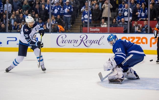 Wheeler lifts Jets to 4-3 shootout win over Leafs; Matthews reaches milestone | iNFOnews.ca Wheeler lifts Jets to 4-3 shootout win over Leafs; Matthews reaches milestone | iNFOnews.ca