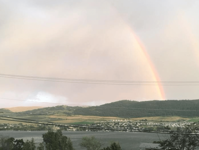 A rainbow in the North Okanagan.