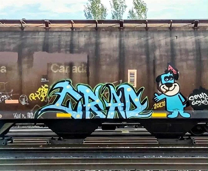 iN PHOTOS: A showcase of railcar graffiti rumbling through Kamloops | iNFOnews.ca