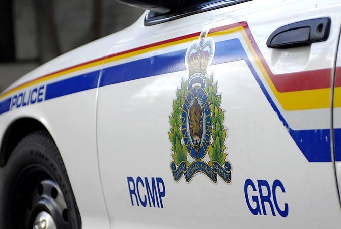 A close-up of the side of an RCMP vehicle.