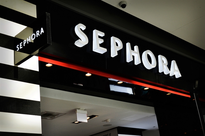 Signage of a Sephora storefront.