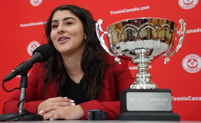 Andreescu says knee injury progressing, on-court training to begin next week | iNFOnews.ca