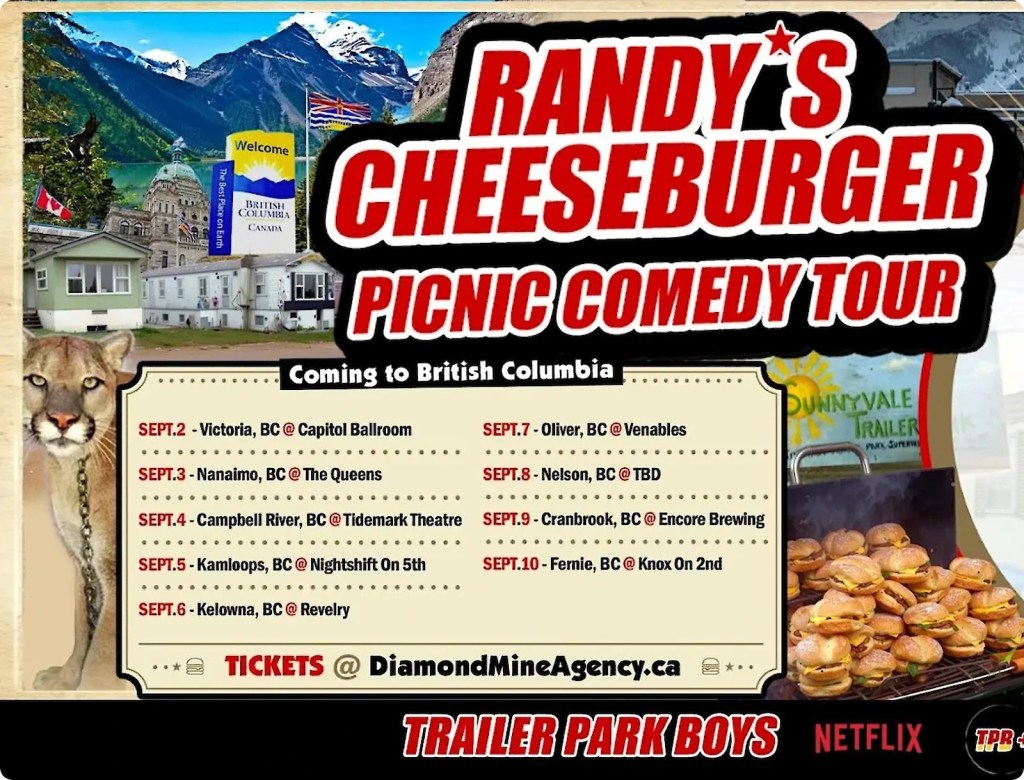 Randy's Cheeseburger Picnic brings Trailer Park Boys comedy to Kamloops | iNFOnews.ca
