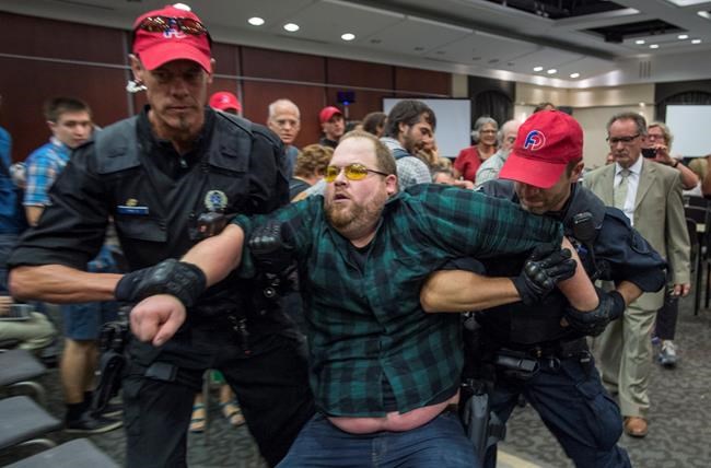 NEB cancels 1st day of Energy East hearings after protest; Tuesday session also off | iNFOnews.ca