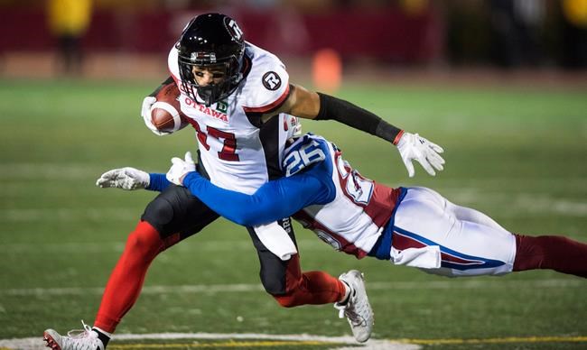 Trevor Harris throws three TDs, Redblacks rout Alouettes for third straight win | iNFOnews.ca Trevor Harris throws three TDs, Redblacks rout Alouettes for third straight win | iNFOnews.ca