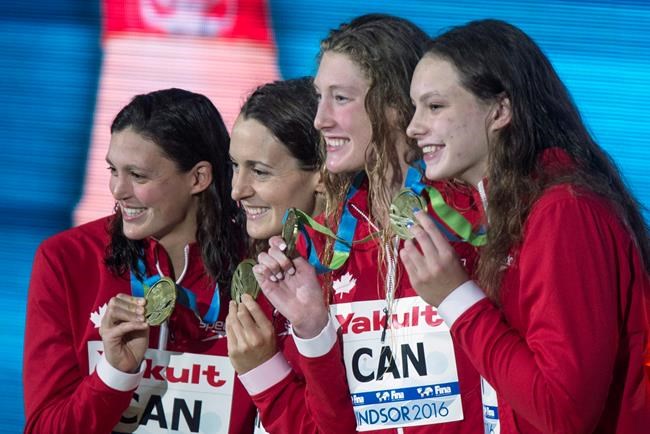 Canada wins gold in 4x50-metre freestyle relay at short-course worlds | iNFOnews.ca