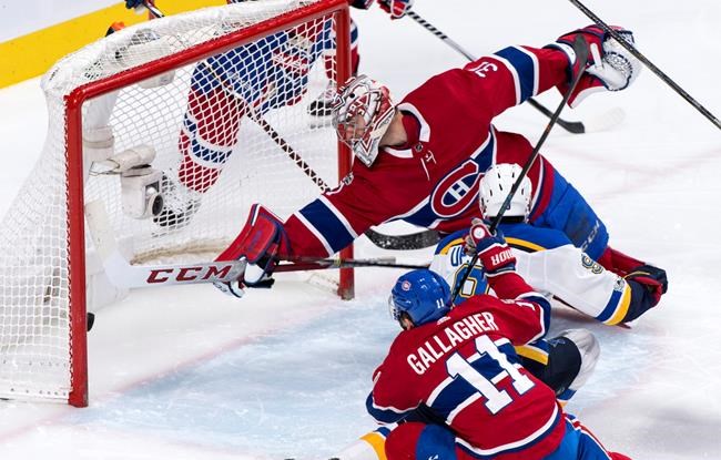 Brayden Schenn scores hat trick to power Blues over Canadiens 4-3 | iNFOnews.ca CP117143527