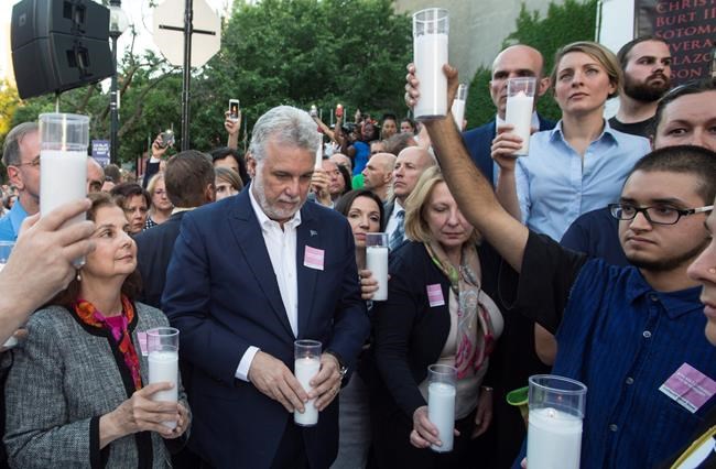 Quebec premier physically confronted at vigil for Orlando massacre | iNFOnews.ca