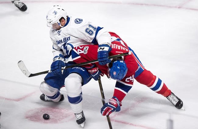 Rookie Yanni Gourde scores two, Bolts top Canadiens to keep playoff hopes alive | iNFOnews.ca