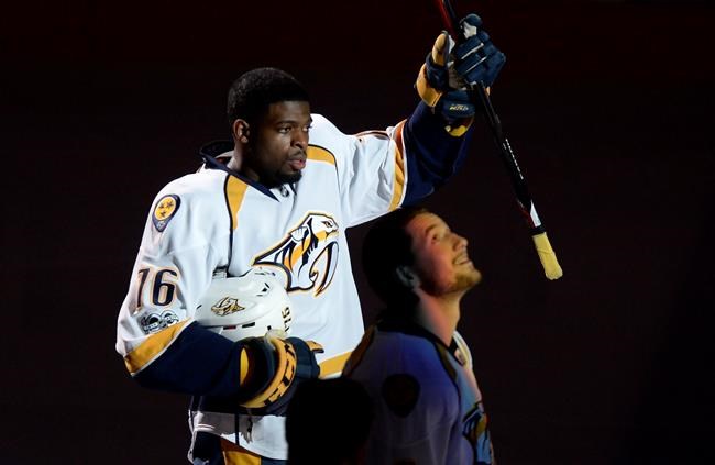 Subban in tears during long Bell Centre ovation in first game back with Preds | iNFOnews.ca CP524928286