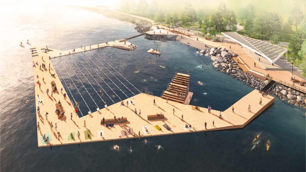 New $18M swim venue coming to Okanagan Lake in Kelowna | iNFOnews.ca