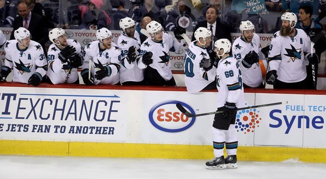 Patrick Marleau has winner as Sharks top Jets 4-3; San Jose wins six straight | iNFOnews.ca