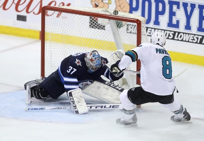 Pavelski has late winner as Sharks edge Jets 5-4 in battle of top Western teams | iNFOnews.ca Pavelski has late winner as Sharks edge Jets 5-4 in battle of top Western teams | iNFOnews.ca