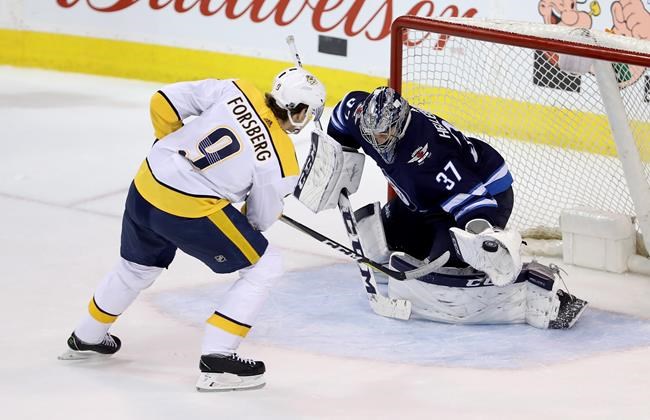Winnipeg beats Nashville 5-4 in shootout, clinches playoff spot | iNFOnews.ca