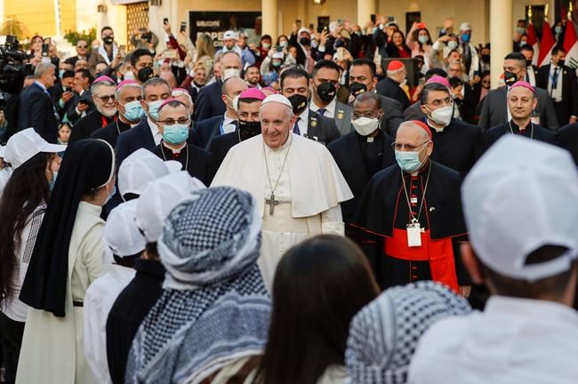 The Latest: Pope Francis delivers sermon in Baghdad church | iNFOnews.ca CP154827240