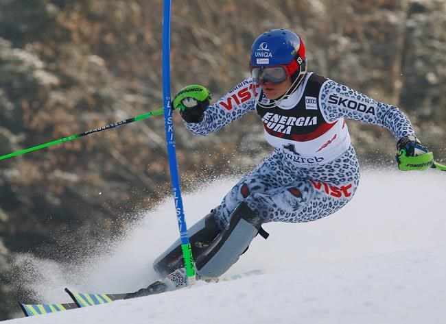 Shiffrin misses WCup slalom record; Velez Zuzulova wins race | iNFOnews.ca CP1166169784